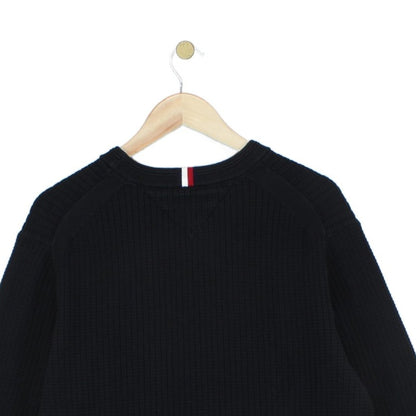 Mens Ribbed Jumper Crew Neck