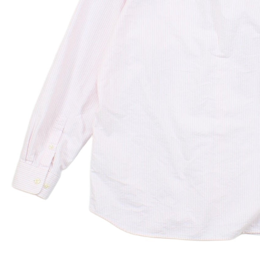 Mens Striped Shirt Oxford Banker Regular Fit Long Sleeve