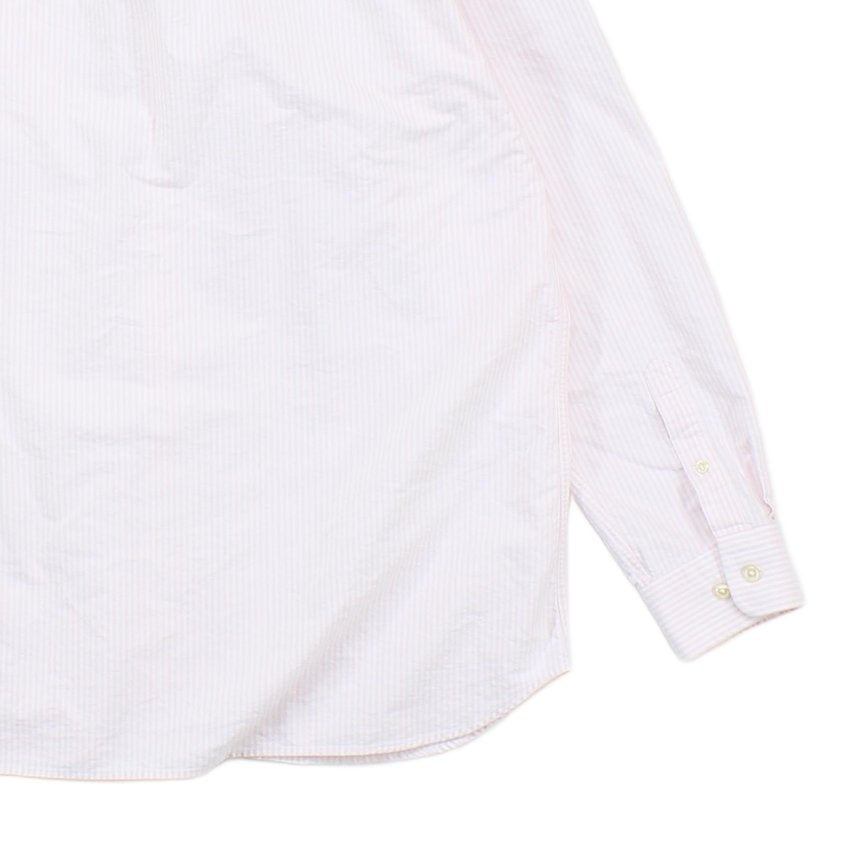 Mens Striped Shirt Oxford Banker Regular Fit Long Sleeve