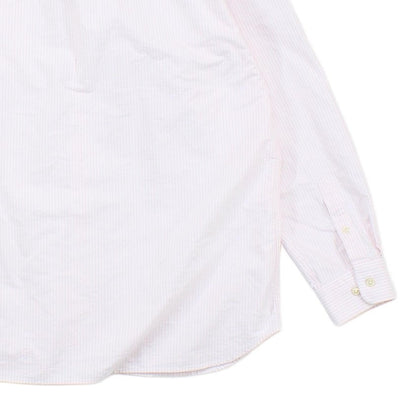 Mens Striped Shirt Oxford Banker Regular Fit Long Sleeve