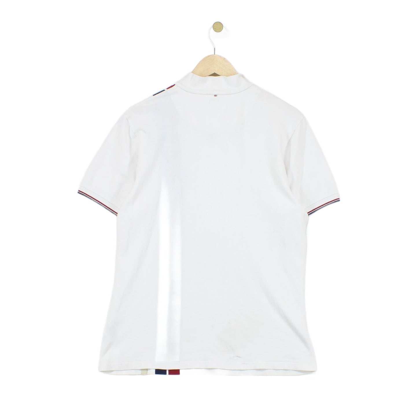 Mens Striped Polo Shirt Made In Portugal 1/4 Zip