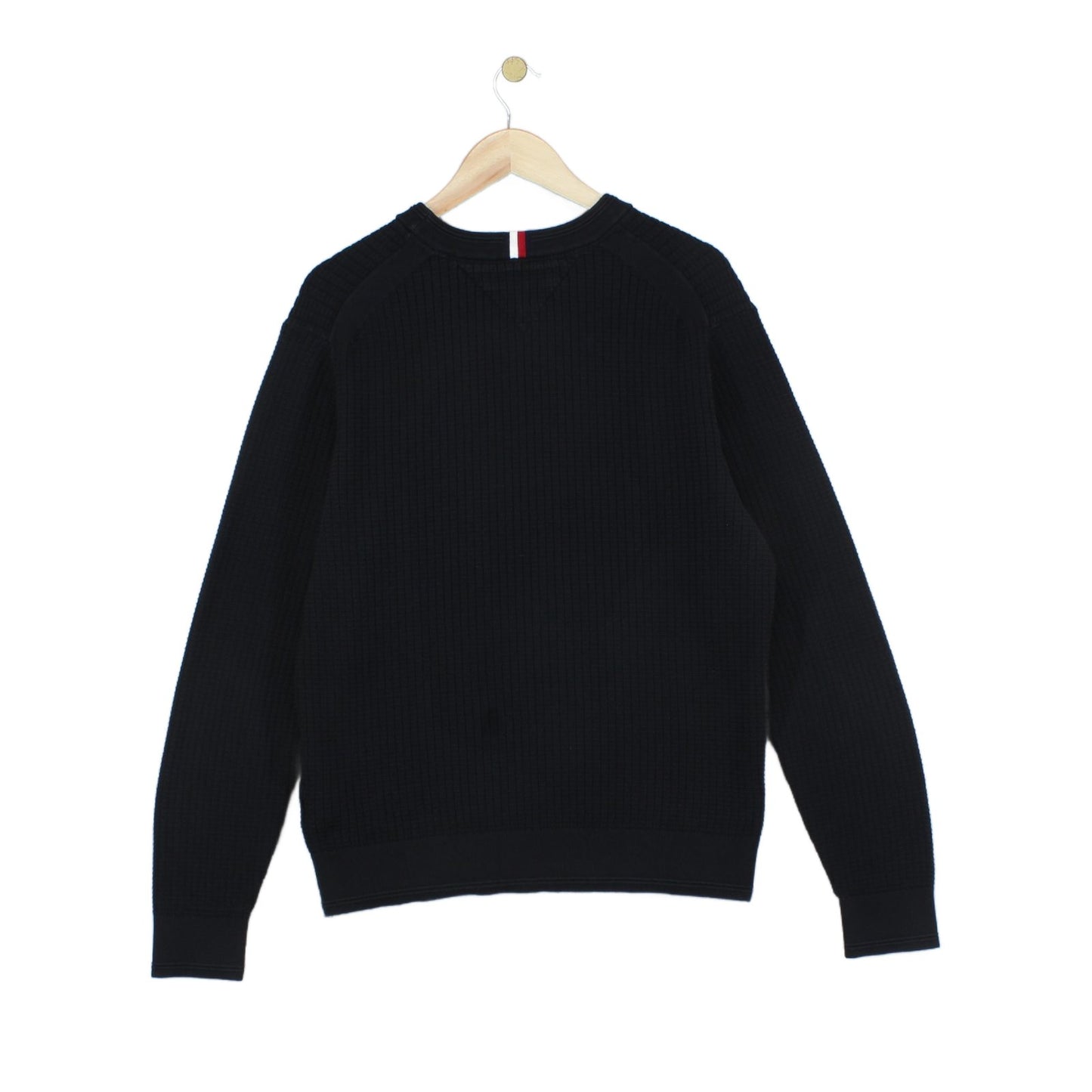 Mens Ribbed Jumper Crew Neck