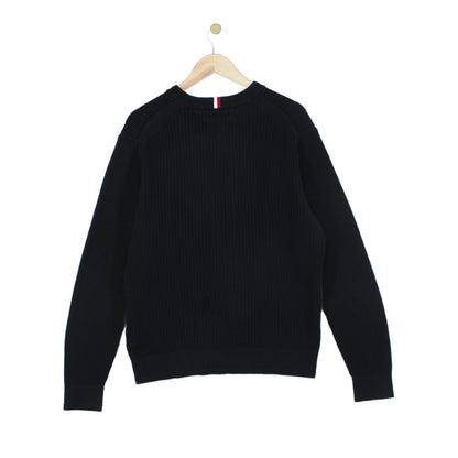 Mens Ribbed Jumper Crew Neck
