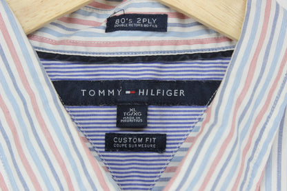 Mens Striped Shirt Custom Fit Long Sleeve