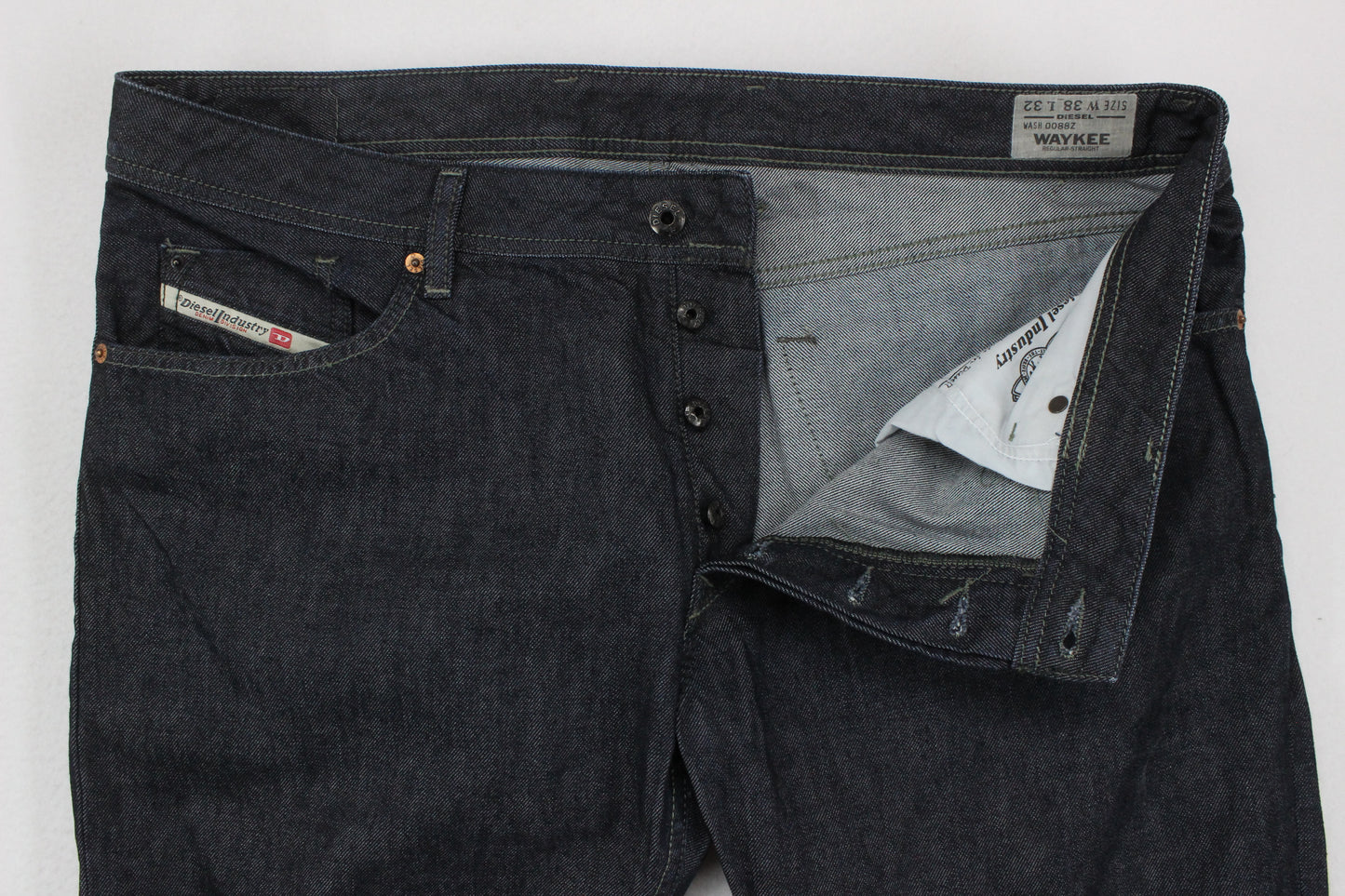 Mens Waykee Jeans Denim Regular Straight
