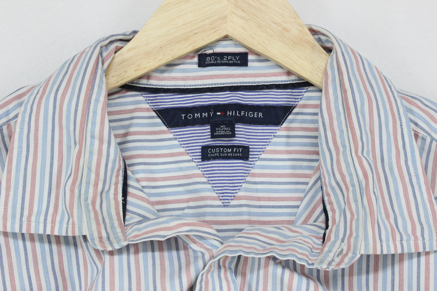 Mens Striped Shirt Custom Fit Long Sleeve