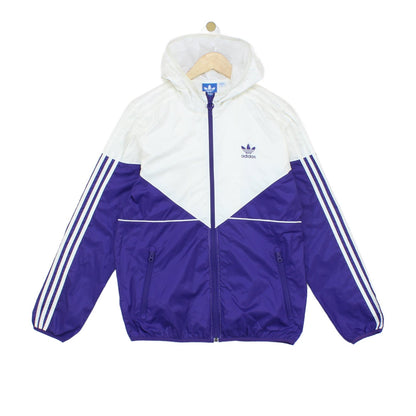 Mens Windbreaker Jacket Full Zip Hooded