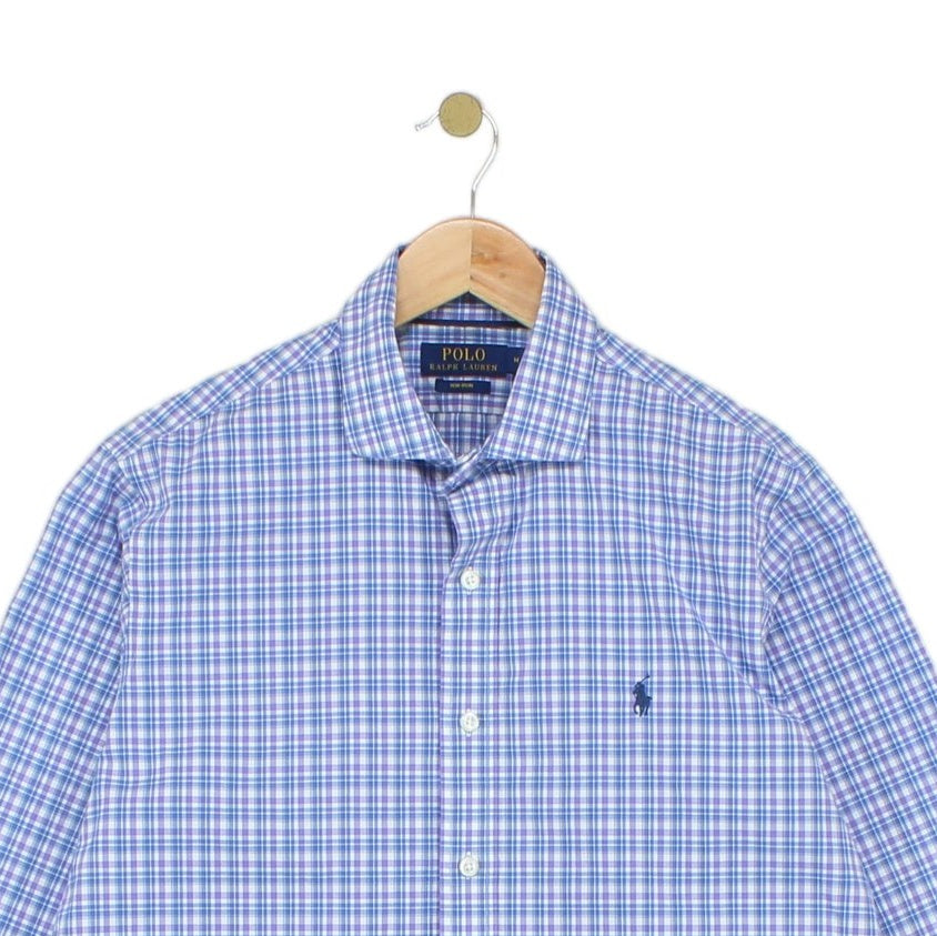 Mens Check Shirt Long Sleeve Non Iron