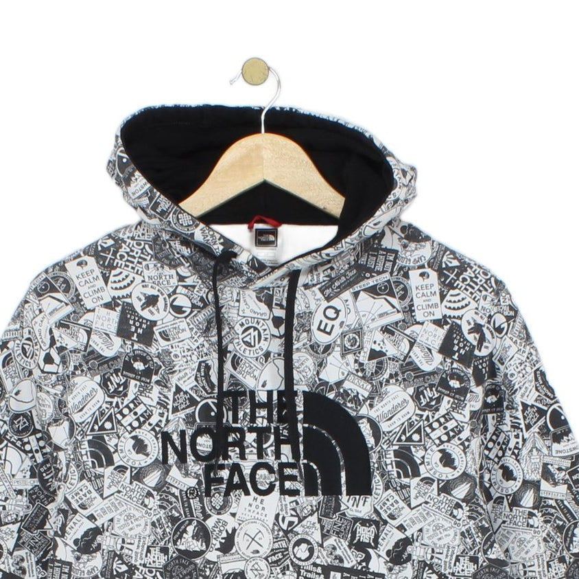 Mens Patterned Hoodie Embroidered Graphic Pullover