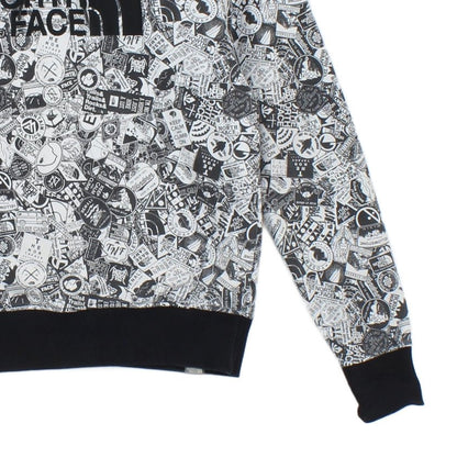 Mens Patterned Hoodie Embroidered Graphic Pullover