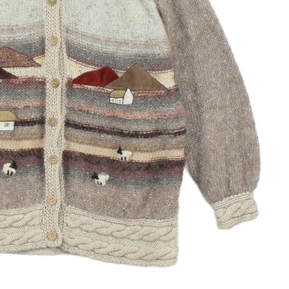 Womens Mohair Cardigan Hand Knit