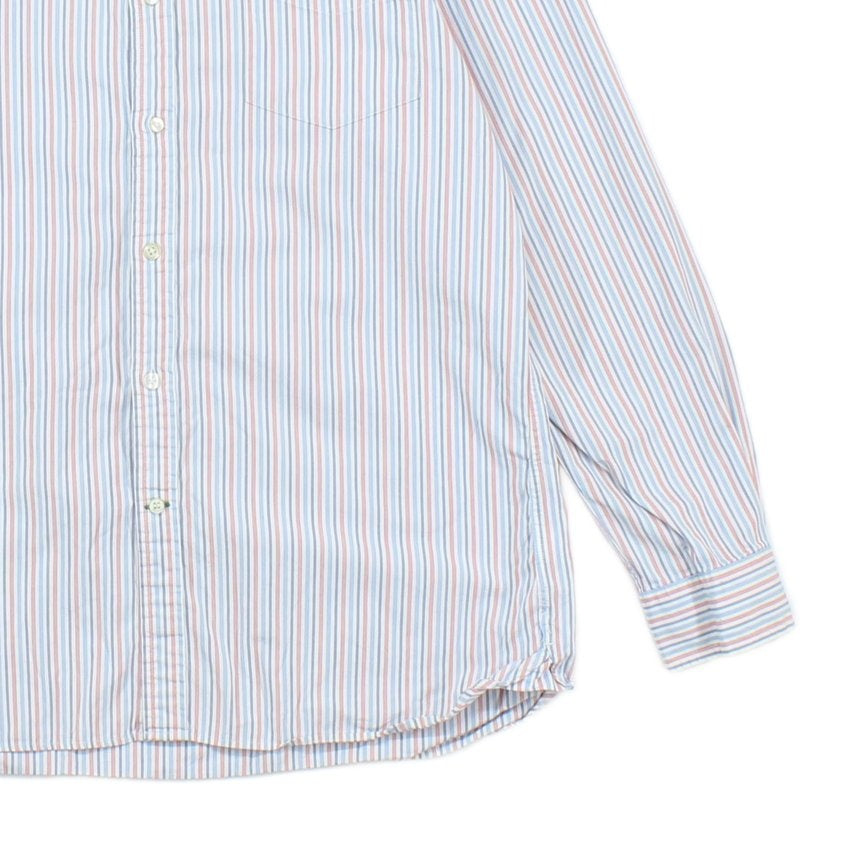 Mens Striped Shirt Custom Fit Long Sleeve