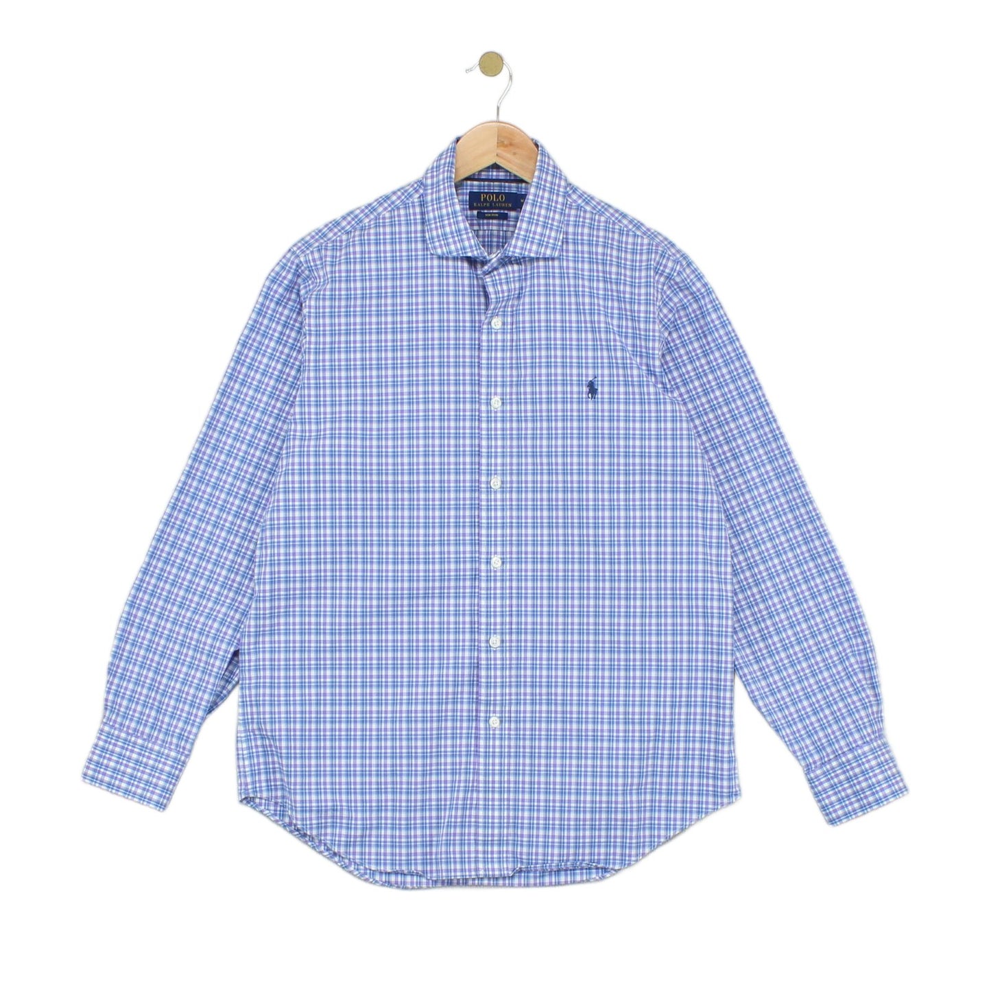 Mens Check Shirt Long Sleeve Non Iron