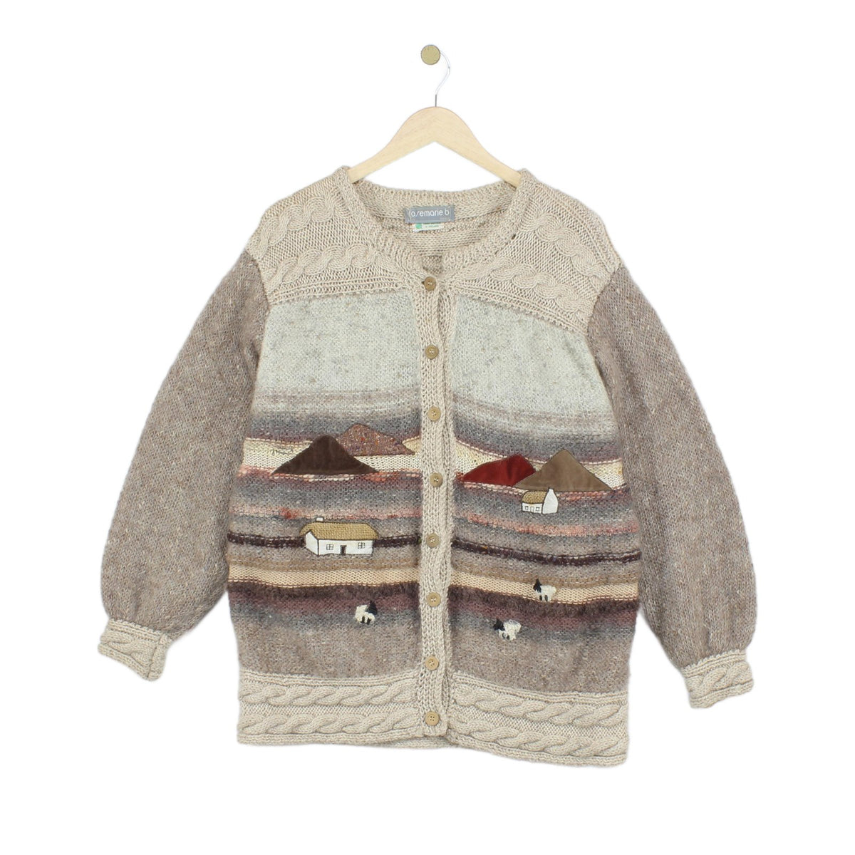 Womens Mohair Cardigan Hand Knit