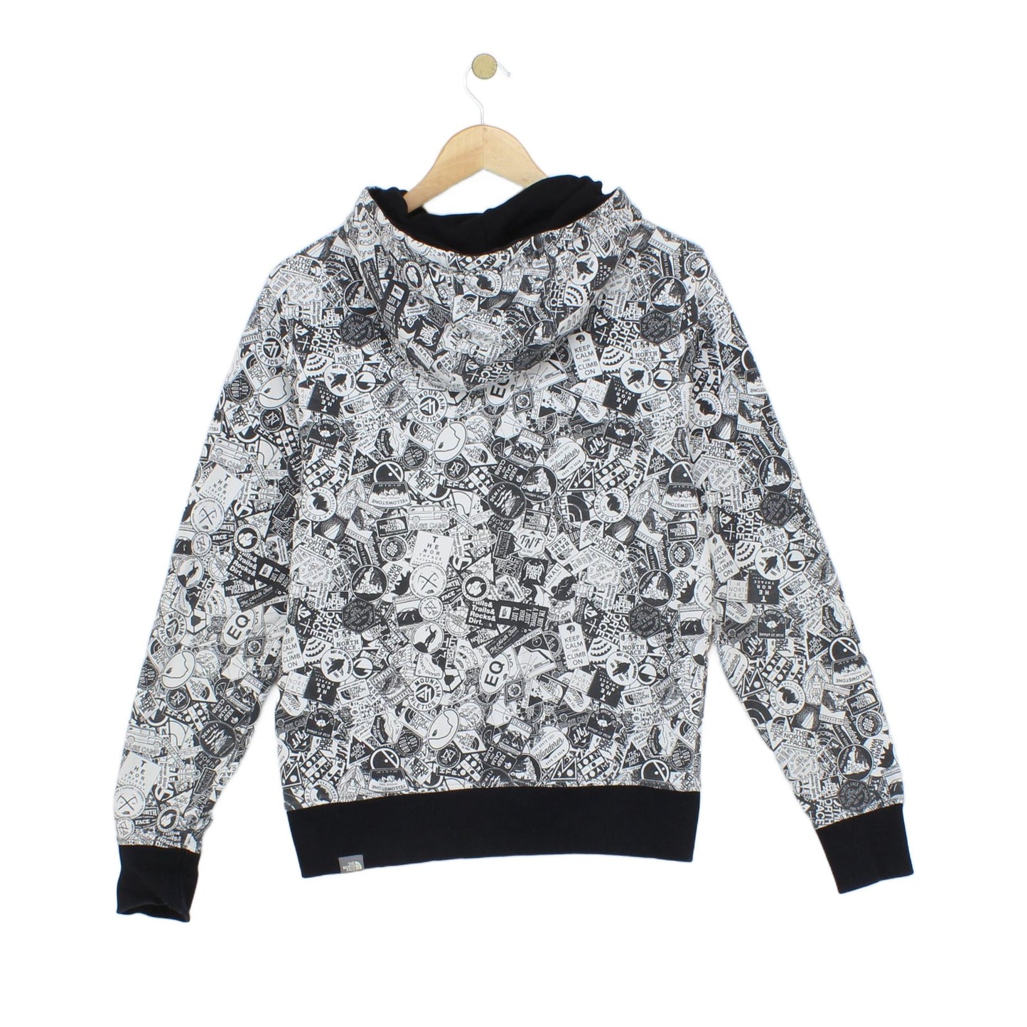 Mens Patterned Hoodie Embroidered Graphic Pullover
