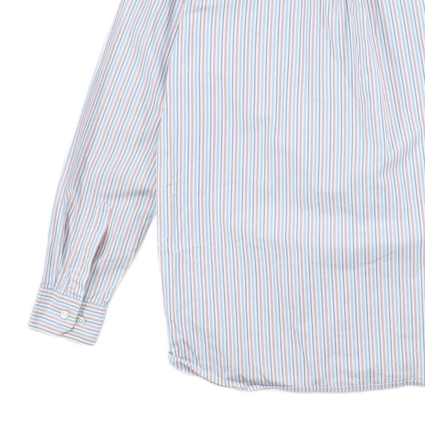 Mens Striped Shirt Custom Fit Long Sleeve