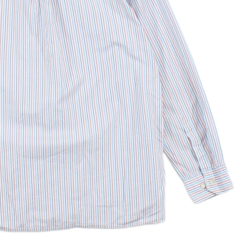 Mens Striped Shirt Custom Fit Long Sleeve