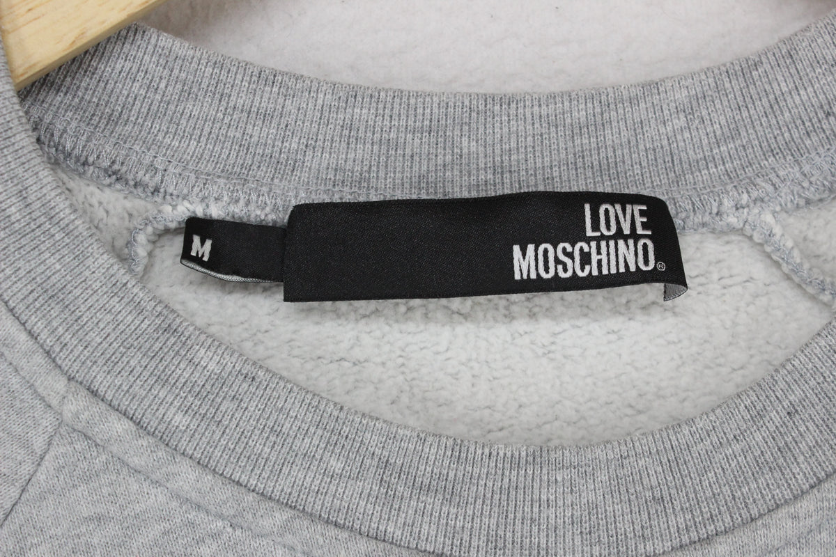 Mens Sweatshirt Spell Out Cotton