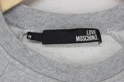 Mens Sweatshirt Spell Out Cotton