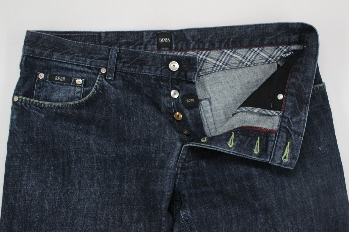 Mens Scout Jeans Button Fly Denim