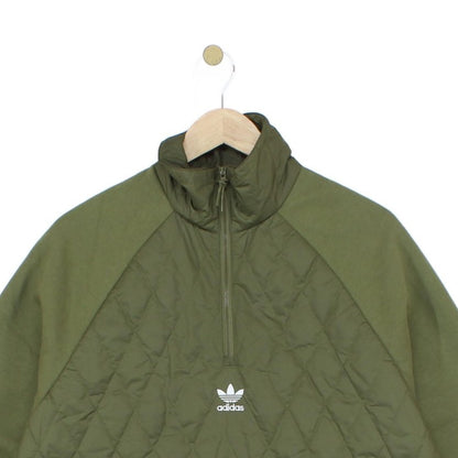 Mens Quilted Jacket Pullover 1/4 Zip