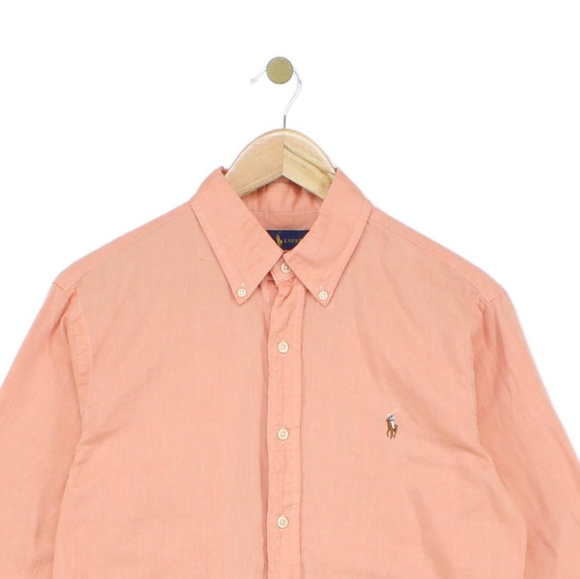 Mens Shirt Slim Fit Chambray Oxford