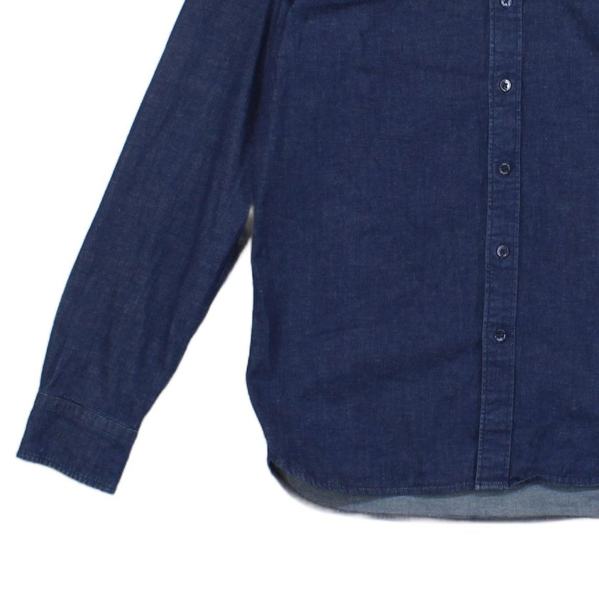 Mens Denim Shirt Button Up Stretch