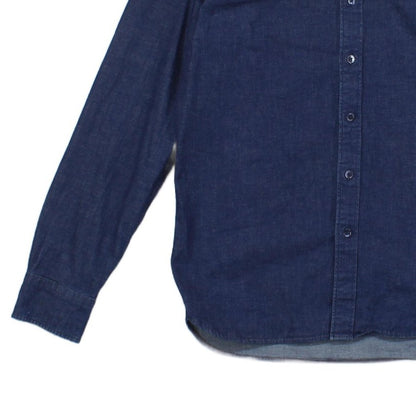 Mens Denim Shirt Button Up Stretch