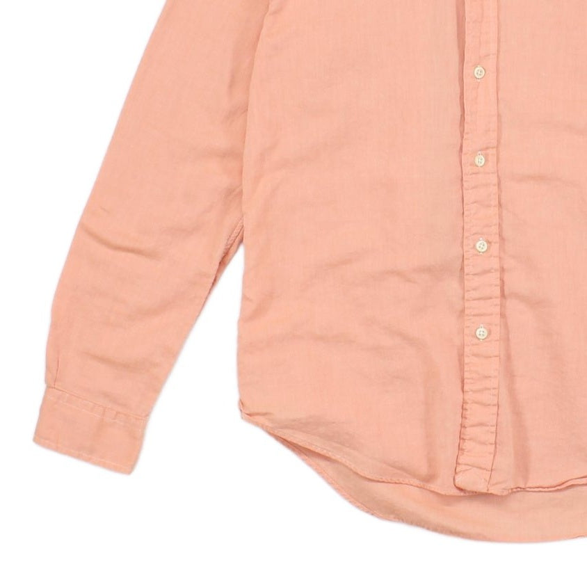 Mens Shirt Slim Fit Chambray Oxford