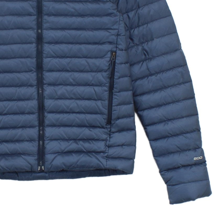 Mens 600 Down Quilted Jacket Hooded Insulated Outdoor