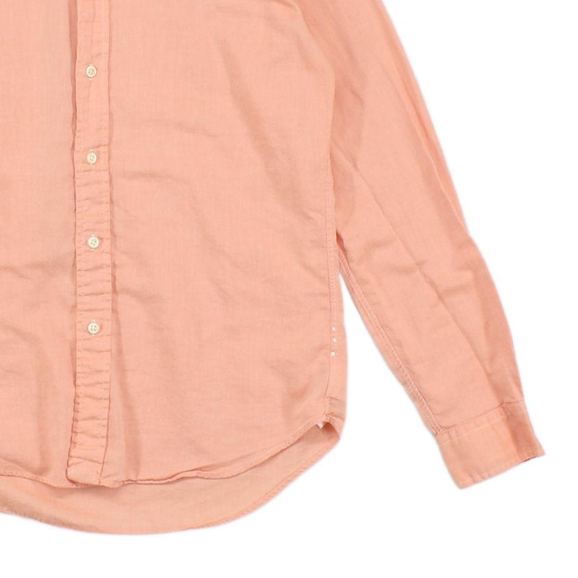 Mens Shirt Slim Fit Chambray Oxford