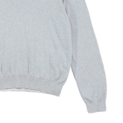 Mens V-Neck Jumper Ribbed Knit Cotton