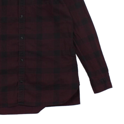 Mens Marigny Plaid Shirt Button Down Long