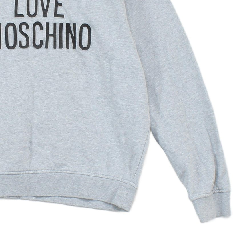 Mens Sweatshirt Spell Out Cotton