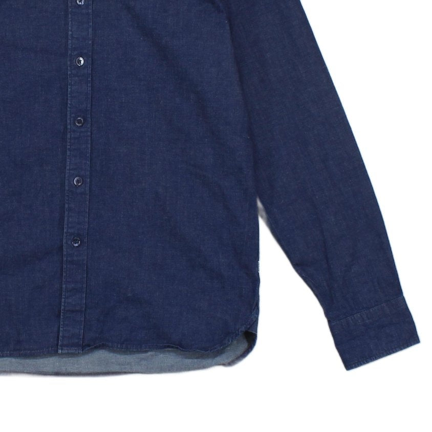 Mens Denim Shirt Button Up Stretch