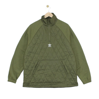 Mens Quilted Jacket Pullover 1/4 Zip