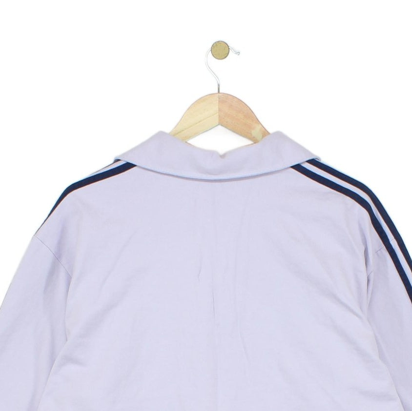 Mens Striped Polo Shirt Long Sleeve Heavyweight