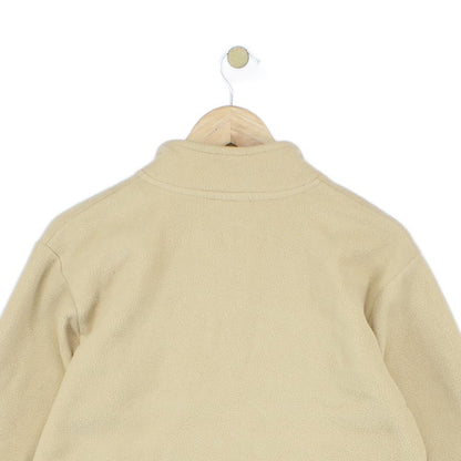 Mens 1/4 Zip Fleece Embroidered Retro