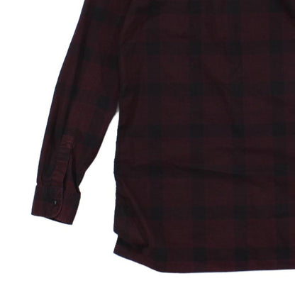 Mens Marigny Plaid Shirt Button Down Long
