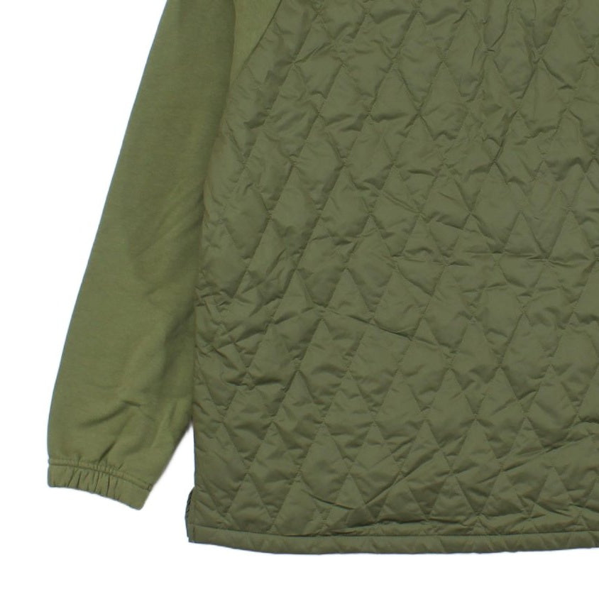 Mens Quilted Jacket Pullover 1/4 Zip
