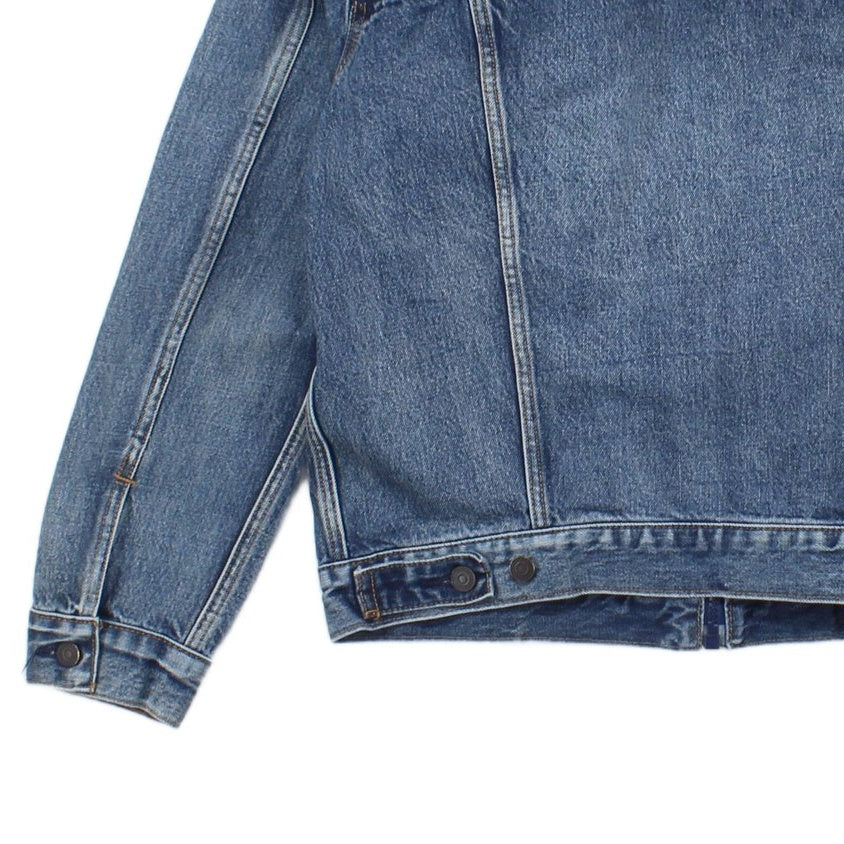 Mens Denim Jacket Full Zip Classic Panelled