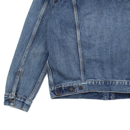 Mens Denim Jacket Full Zip Classic Panelled