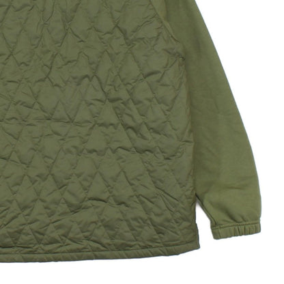 Mens Quilted Jacket Pullover 1/4 Zip