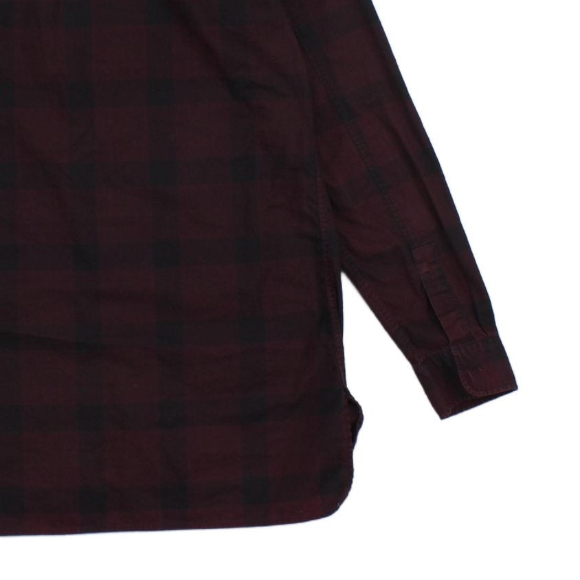 Mens Marigny Plaid Shirt Button Down Long