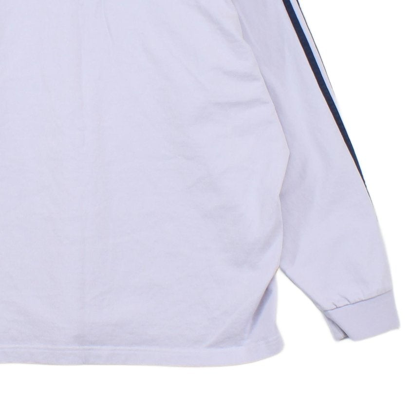 Mens Striped Polo Shirt Long Sleeve Heavyweight
