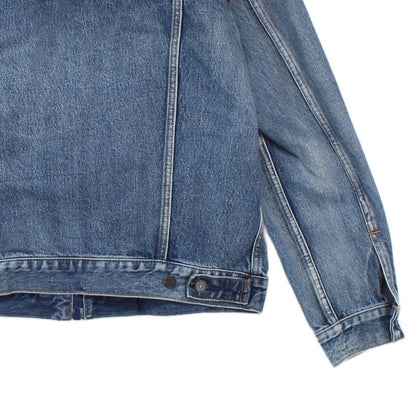 Mens Denim Jacket Full Zip Classic Panelled