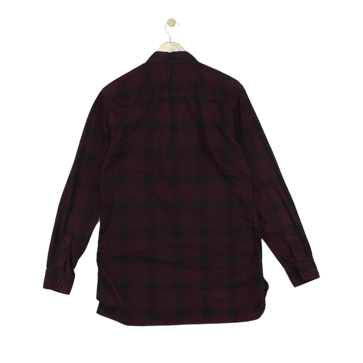 Mens Marigny Plaid Shirt Button Down Long