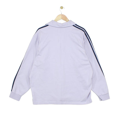 Mens Striped Polo Shirt Long Sleeve Heavyweight