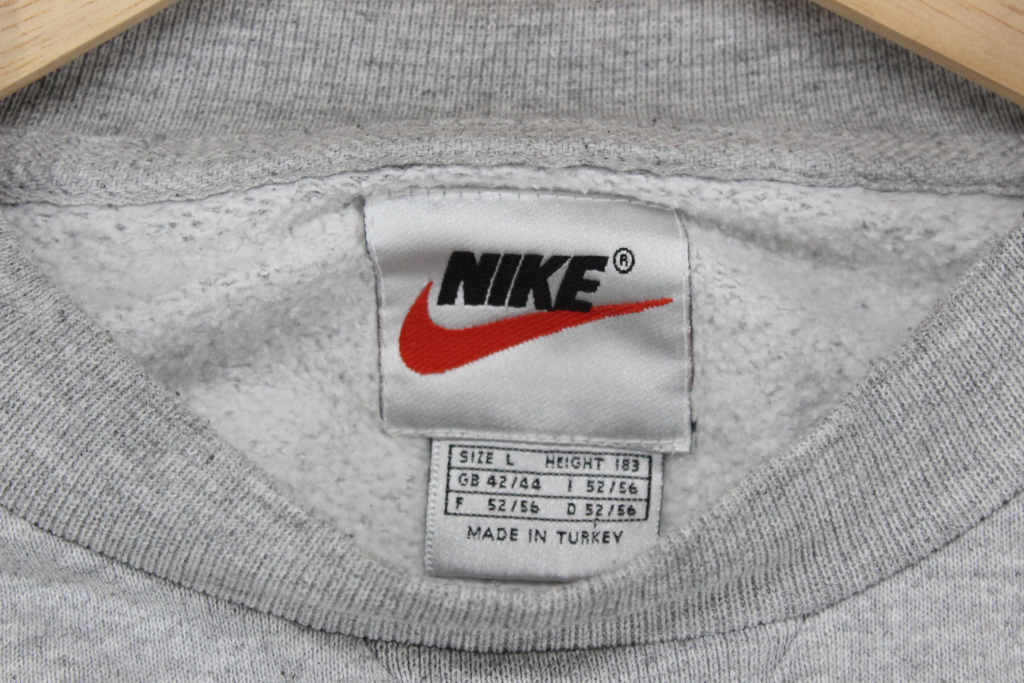 Mens Oversized Sweatshirt Swoosh Crew Neck Pullover