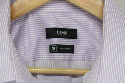 Mens Striped Shirt Collared